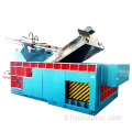 Hydraulic aluminum steel metal scrap compressing machine.